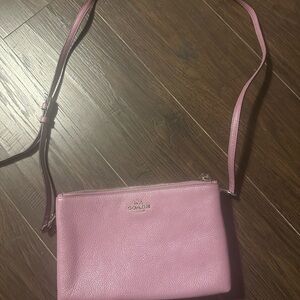 Coach light purple Leather Crossbody Bag